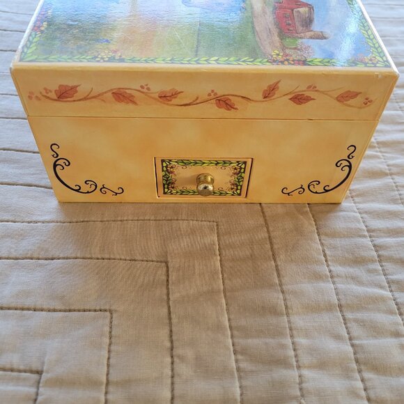 Reeves Enchantments Horse Mirrored Lid Jewelry Box with 4 Lower Drawers - Picture 5 of 9